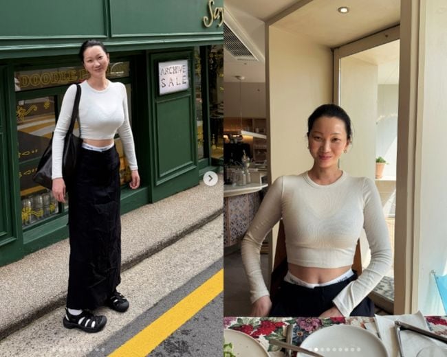 장윤주, ‘173cm·54kg’ 명품 글래머 몸매..동네 사로잡은 톱모델