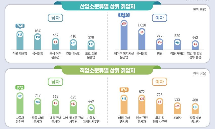 고령화가 바꾼 노동시장… 올해 상반기 일자리 증가 1위는 ‘돌봄·노인 일자리’
