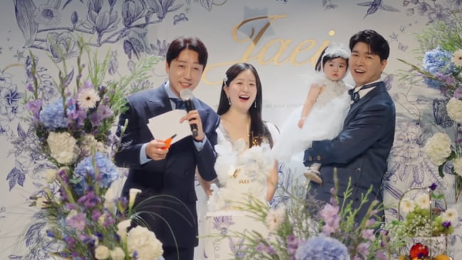 박수홍♥김다예, 시그니엘서 연 ‘럭셔리 돌잔치’..“평생 갚으며 살겠다” [순간포착]
