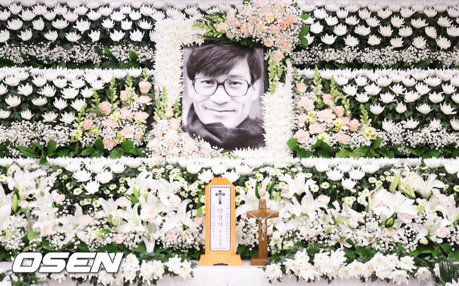[사진]서울성모병원에 마련된 고 안성기 빈소