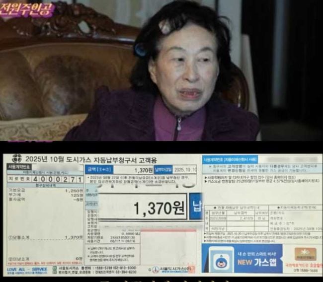 전원주 지독하네..“한달 도기가스 1,370원” 감탄 (‘전원주인공’)