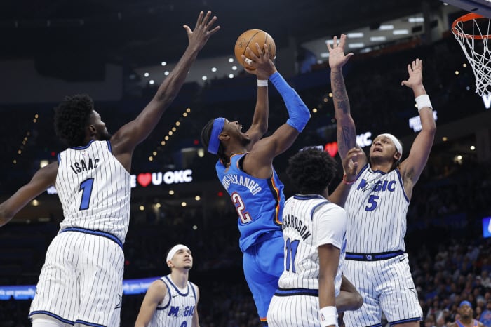 MVP 0순위 SGA, 복귀 타임 라인 나왔다. 다음 주 복귀 유력! 전무후무 +20득점 NBA 역대 최고기록, 단 6경기 남았다