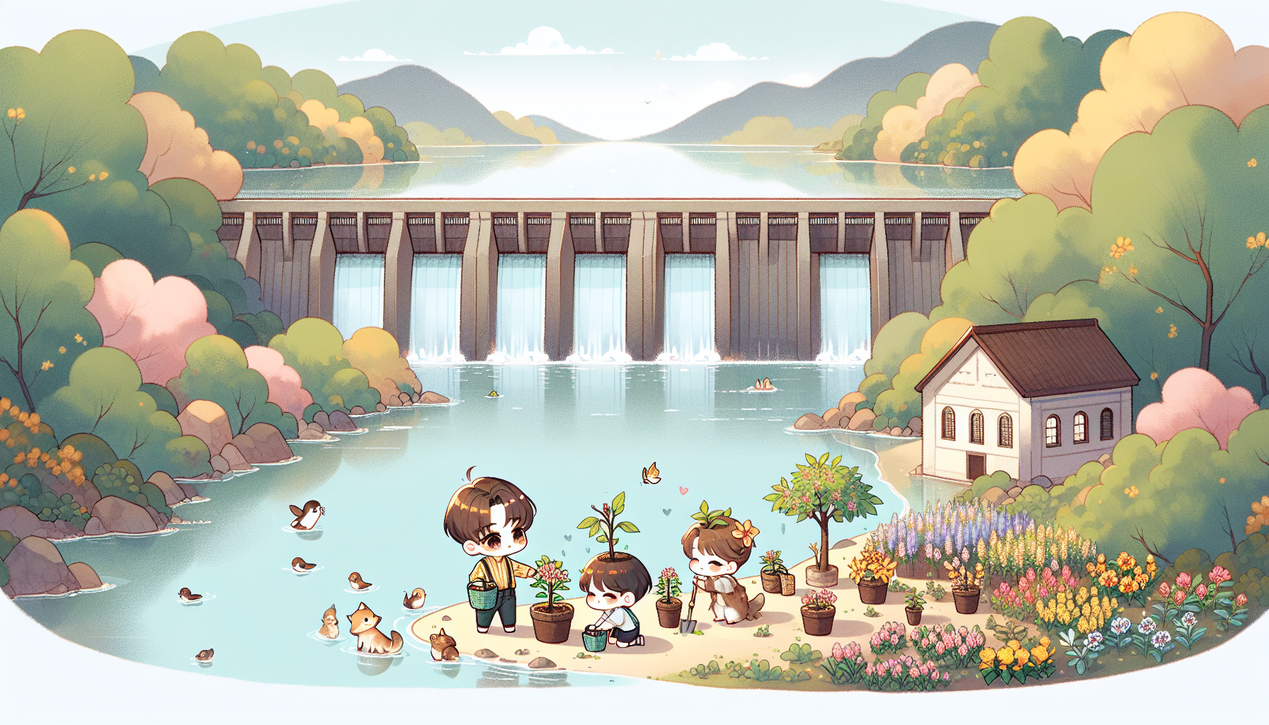 서부산림청, 진안 용담댐 수질개선 위해 수변림 조성