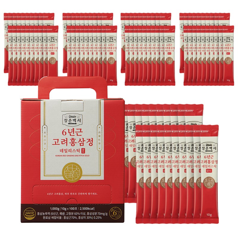 40대 직장인 홍삼 고민? 청춘백서 데일리스틱 골드